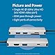 Kensington UH1400P USB-C 8-in-1 treiberloser Hub, mobiler Universal-Adapter, 8 Ports, bis zu 85W Ladeleistung, Ultra HD (Single 4K @ 60Hz) Hohe Bildauflösung, Plug & Play, mit Kabel, K33820WW