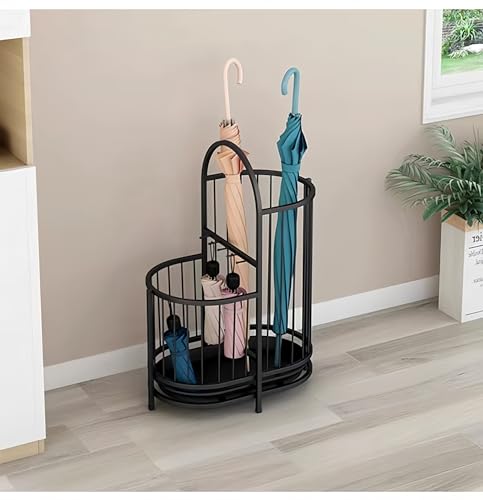 Support de parapluie en métal doré chic pour sublimer l'entrée du bureau