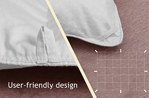 Baby/Toddler Crib Down Comforter/Blanket for Winter,Pure Goose Down Filled,Soft Breathable Cozy(White, Small(33x43in))