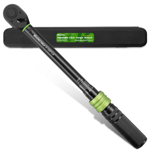 KEEMEETOOLS 3/8 Inch Drive Torque Wrench 10-120 Ft-Lb for Car Bike Repair