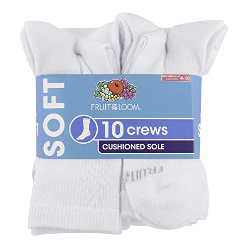 Fruit of the Loom Womens Everyday Soft Crew Socks 10 Pair2