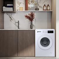 Samsung WW90FG3M05TWEG Waschmaschine, 9 kg, EEK: A, Hygiene-Dampfprogramm, Schnelle Wäsche 15', Trommelreinigung, Weiß – Ansicht 3