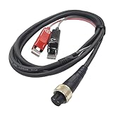 VISPREA For ダイワ シマノ 電動リール用 互換品 電源ケーブル 2.5m 電源コード バッテリーコード ワニ刃 タナコン ハイパータナコン レオブリッツ シーボーグ スーパーパワーコード スーパーメガコード YU326 (シマノ用（6穴型）)