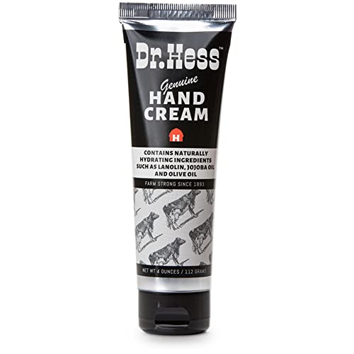 Dr Hess Genuine Hand Cream Naturally Hydrating Ingredients Lanolin Jojoba Oil Olive Oil Vitamin E Bees Wax, 4 Fl Ounce (00274)