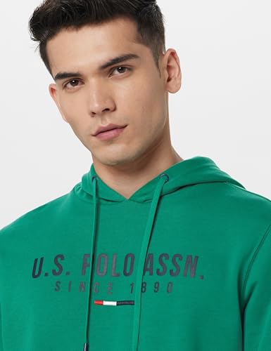 Image of U.S. Polo ASSN. Knitted Regular Fit Sweatshirt for Man - 100% Cotton, Full Sleeves Men Sweatshirts