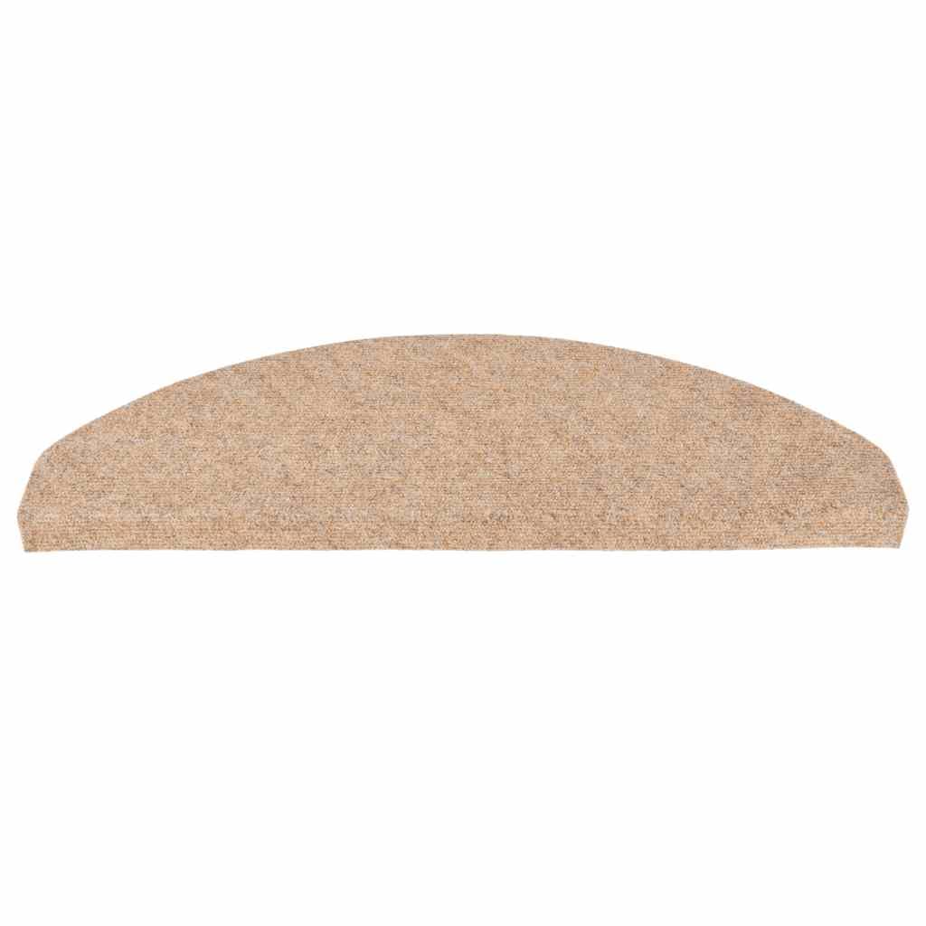 Alfombrillas autoadhesivas para escalones, 15 unidades, fieltro punzonado, 65 x 22,5 x 3,5 cm, con tiras adhesivas para peldaños de madera, antideslizantes y amortiguadoras de sonido