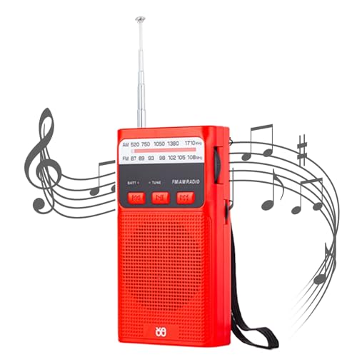 Radio portable rechargeable avec grand haut-parleur pour personnes âgées