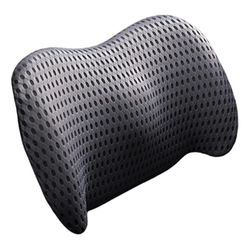 Cojín Lumbar – Cojín Lumbar ergonómico para Asiento de Coche, cojín de Espuma de Malla Transpirable – eficaz Rebote y cojín portátil para sillas de Oficina, sofás,