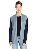 bela.nyc Women's Mona Waffle Stitch Open Cardigan Sweater