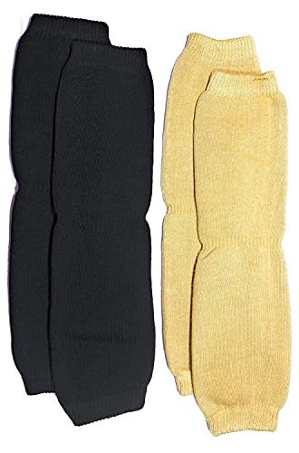 BSAT STORE Unisex Multicolor Woolen Thermal Warm Elastic Leg Knee Support Warm & Winter Protector Knee Cap (Pack of 2 Pairs)