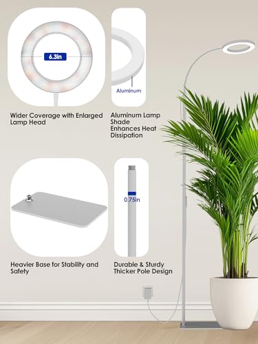Image of Grow Lights for Indoor Plants, Full Spectrum LED Plant Light with Stand