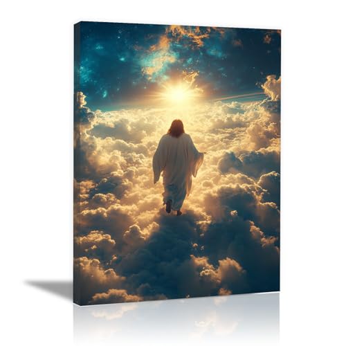 Art mural Jésus pour transformer un mur vide en espace zen abstrait 30x45