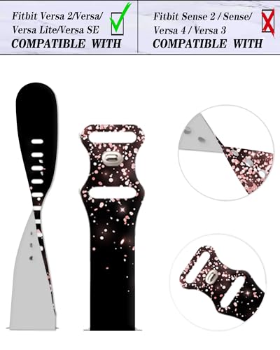 Correa compatible para Versa 2/Versa, silicona deportiva miniatura 5