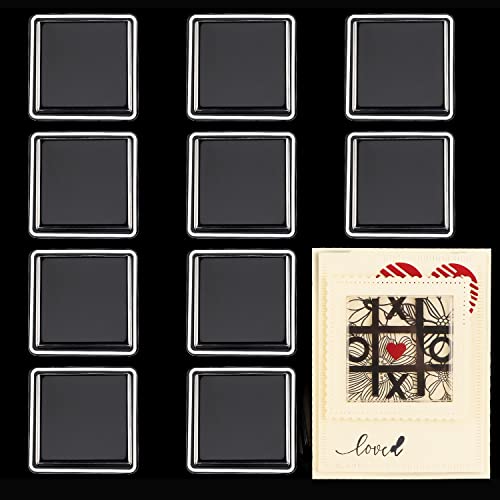 Baofali 20Pcs Square Dimensional Shaker Sizes 2-1/2"X 2-1/2" Diameter For Card Making Cards,Plastic Clear Puffy Shaker Covers Shaker Window Blister Paper Crafting Card Making Arts Projects Crafts #TOP12