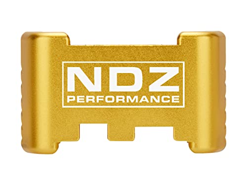 NDZ Performance Aluminum Slide Racker Back Plate for Glock 43 43X 48 – Improved Slide Grip, Laser Engraved, Gold Logo