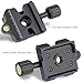 Haoge Quick Release QR Clamp Adapter Convertor for Manfrotto RC2 System to Arca-Swiss Compatible