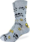 Good Luck Sock Men's Radioactive & Biological Hazard Socks, Adult, Shoe Size 7-12