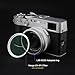 Haoge Lens Filter Adapter Ring for Fujifilm X100VI Fuji FinePix X100V Camera fit 49mm UV CPL ND Filter Lens Cap Replace Fujifilm AR-X100 Silver