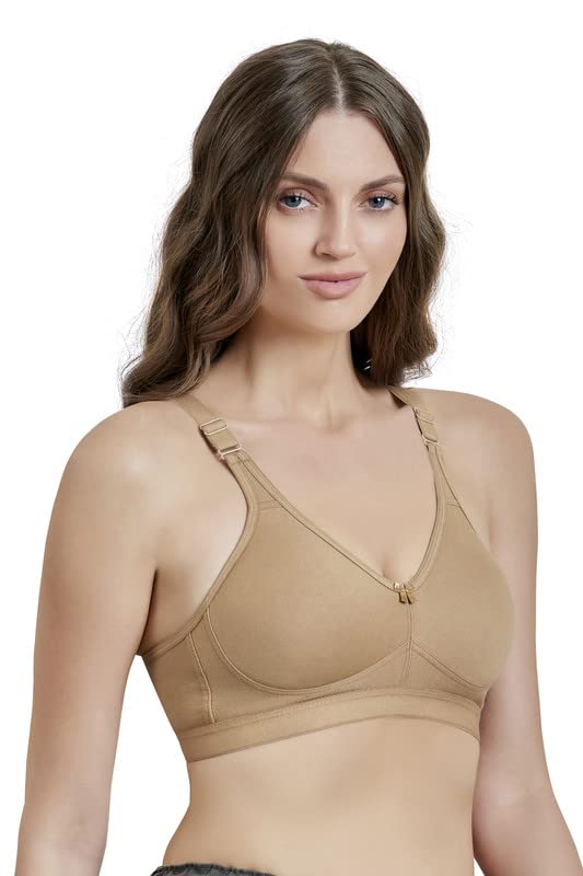 Image of MAROON 419 Women Cotton Blend Long Lasting Magical Lift T Shirt Bra Non-Wired and Non Padded, Seamless and Full Coverage