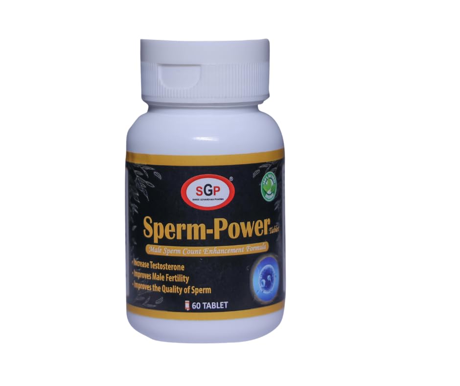 Sponsored Ad - SGP Sperm Booster Tablets for Men | Ayurvedic Male Fertility Sperm Booster Supplements (60 Tablets)
