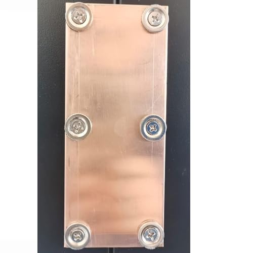 Magnetic Backing Copper Welding Spoon Magnetic Copper Butt-Weld Backer Set Flat Copper Panels Hands-Replaceable Magnet Design, can be reused (2 * 5IN)