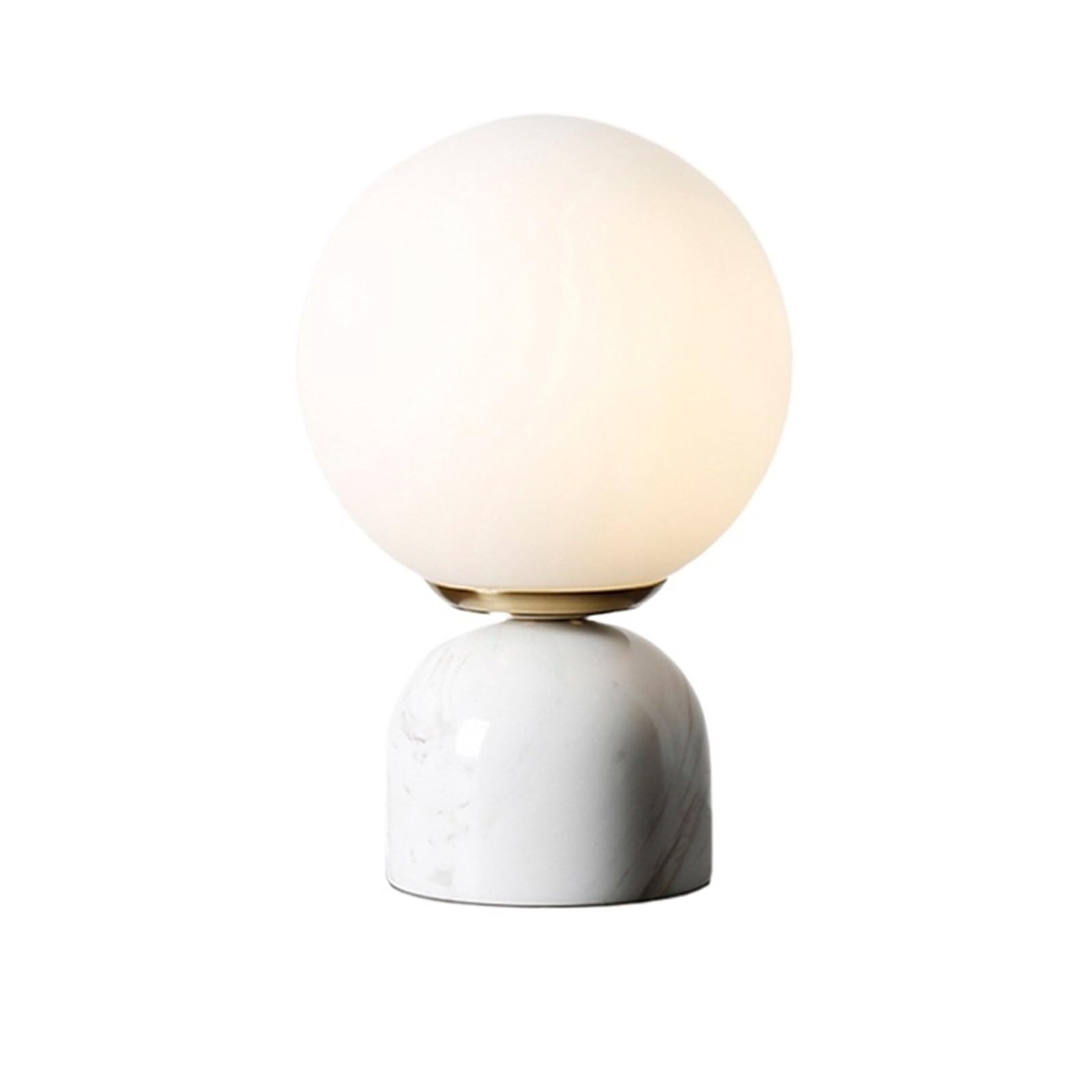LJHFG63KUYT Bedside Lamps Marble Table Lamp Bedroom Bedside Study Decoration Nightstand Dorm(White)