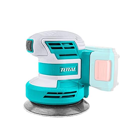 Total Tools - Lijadora Eléctrica a Batería P20S de 20 V | Inalámbrica | Diámetro de Lija de 125 mm | Velocidad de Oscilación 10000 rpm | Ideal para Pulir Madera y Metal