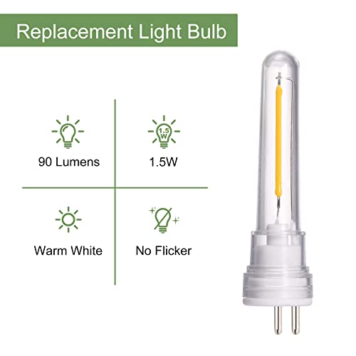 Dge S14 Outdoor Replacement String Light Bulbs 1.5 Watt Led Replacement Light Bulb, Shatter-Proof And Waterproof Ip65, Soft White, 2 Pack #TOP3
