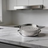 Cesta de vapor de acero inoxidable, estante para cocinar al vapor 304 con asas, inserto de cocina de huevos de mariscos y verduras para cocinar al aceite, bandeja de vapor de arroz para bollos de masa