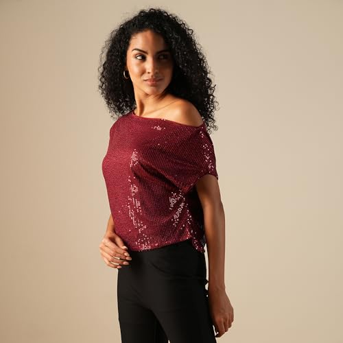 Image of Globus Women Top (GS570837 Maroon S)