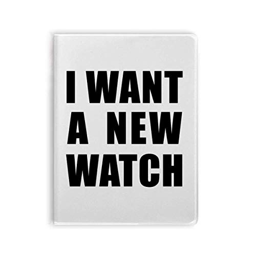 Carnet I Want A New Watch Art déco le cadeau idéal pour les passionnés d'horlogerie
