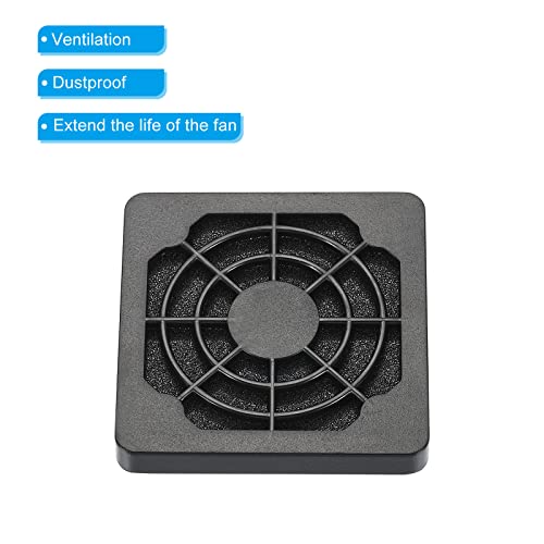 PATIKIL 50mm Cooling Fan Filter with Screw, 6 Pack ABS Ventilator Grill Protector Guard for Fan Protective Cover DIY Black - Image 4