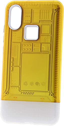 Max Power Digital Funda para móvil Xiaomi Mi A2 Lite Carcasa Transparente Reflectante Antigolpes Elegante Doble Rígida 2 en 1 Dura y Flexible (Xiaomi Mi A2 Lite, Amarillo)