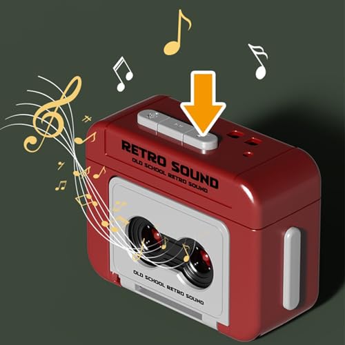 amazon mon compte Mini magnétophone créatif porte-clés enregistreur rétro porte-clés lecteur de Cassette pour la lecture de musique porte-clés Portable pendentif lecteur de bande – vue 5