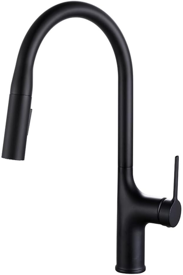 Robinet de cuisine en laiton avec douchette amovible mitigeur eau chaude froide