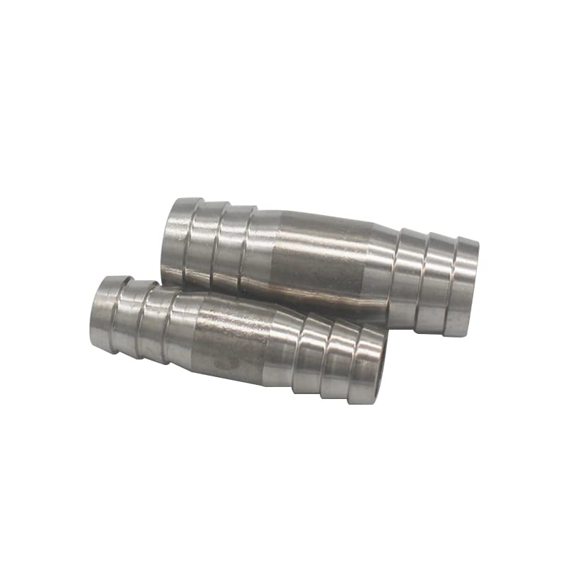 Raccord Cannelé En Acier Inox 304 - Rallonge Droite 6 à 41 Mm - Pour Eau, Gaz - 26x65 Mm