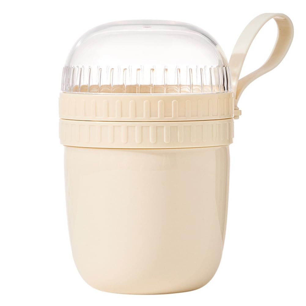 Hndhbfgrt Portable Leak-Proof Breakfast Cup 320ml/520ml with Spoon for Cereal, for Yogurt,Salad 320ml