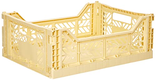 Hay Colour Crate M 507673 - Cassetta per il trasporto di oggetti, colore giallo, altezza: 14,5 cm, profondità: 30 cm, lunghezza: 40 cm