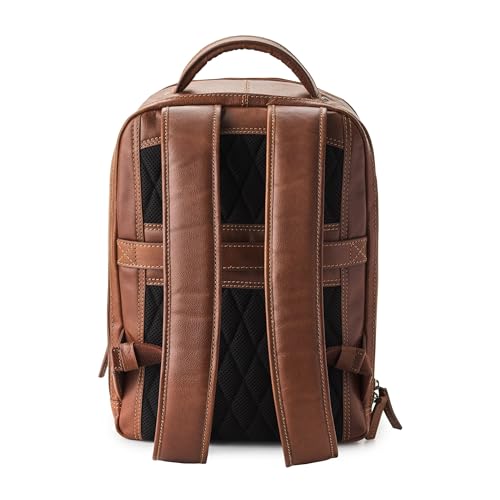 DRAKENSBERG Frederico luksusowy plecak na laptopa 15", do biura, pracy i podróży, 20 l, Kasztanowy, L, Formalna