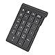 KIMISS Schwarz 22 Tasten, Bluetooth Ziffernblock Pflastern Chromebook Numpad Wireless für OS X PC