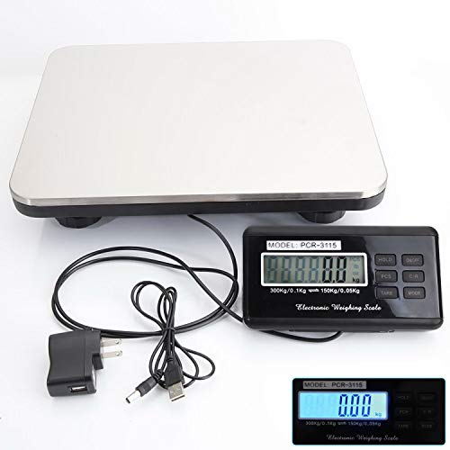 660LBS 300KG / 100G LCD Display Industrial Digital Weighing Postal Scale, MOCCO High