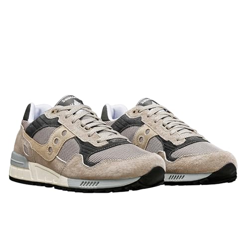 Image of Saucony Unisex Shadow 5000 Sneaker, Grey /Grey, 12 Medium