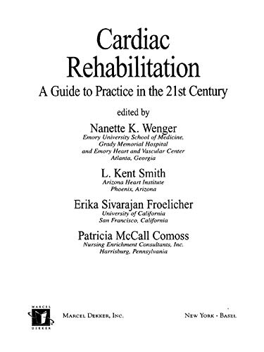 Cardiac Rehabilitation: Guide to Procedures for the Twenty-first Century (Fundamental and Clinical Cardiology)      1st Edition, Kindle Edition