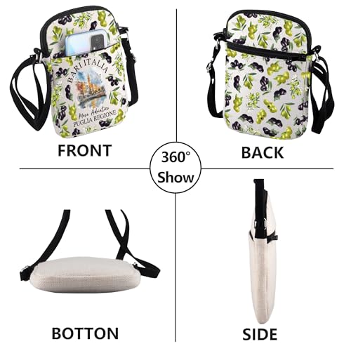 Bari Italy Crossbody Bag Puglia Region Italy Southern Italy Shoulder Bag Bari Cityscape Crarry On Bag Bari Appreciation Gift4