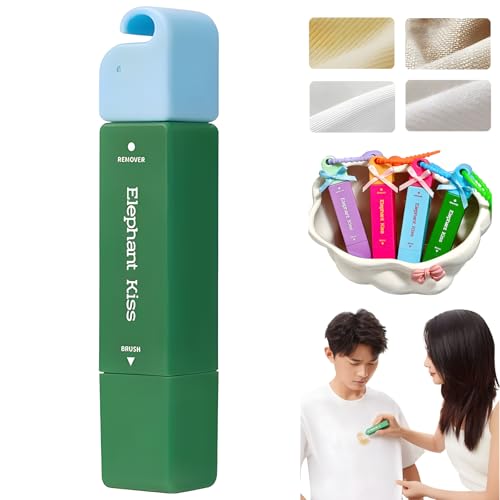 3-Second Stain Remover Pen, Wheel Style Active Enzyme Laundry Stain Remover, Shirt Guardian Garment Stubborn Stain Cleaner Oil Remover, Active Enzyme Clothing (1, Green)