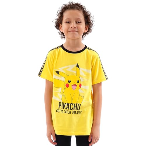 Pokemon T Shirt | Boys Pikachu Shirt | Short Sleeve Boys’ Pikachu T-Shirt | Sizes 6-142