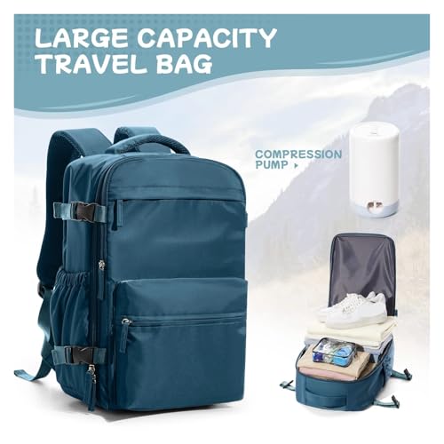 Vacuum Compression Backpack Outdoor Travel For Men Vacuum Compression For Travel(Black,Backpack)2