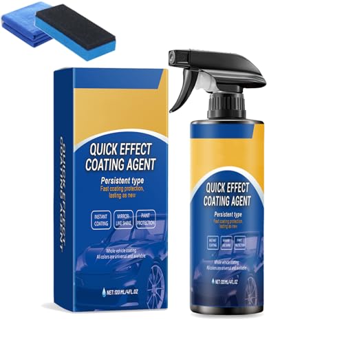 Undersunny Car Shine, Quick Effect Coating Agent for Car, Cars Coating Spray for Shine & Protection with Sponge & Wipe (1Pcs)
