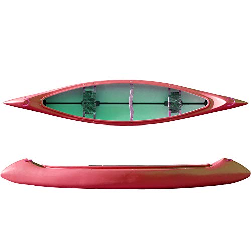 Kaitts Alpha Pro Kanu Canadier UV beständig Familienkanu PE Tagestouren, Farbe:Grün