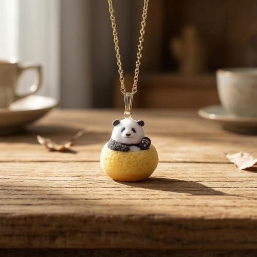 Collier pendentif mignon doré parfait pour le look du collège - 3